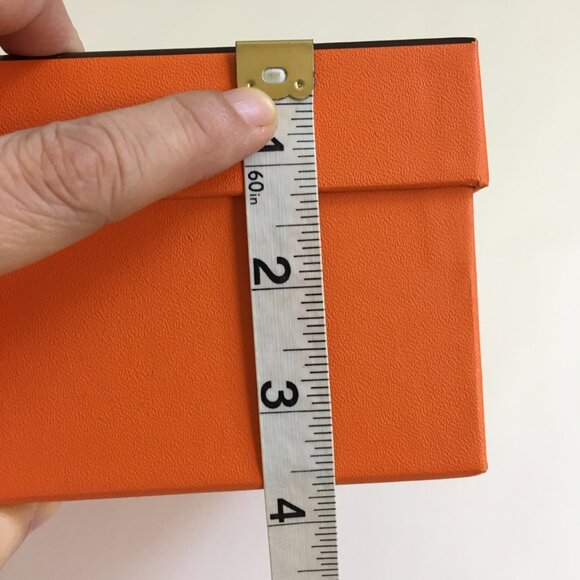 Hermes Square Gift Box with Fabric Cushion Tissue Paper Accessory Gift Box - Picture 13 of 14